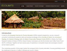 Tablet Screenshot of ecolimits.org